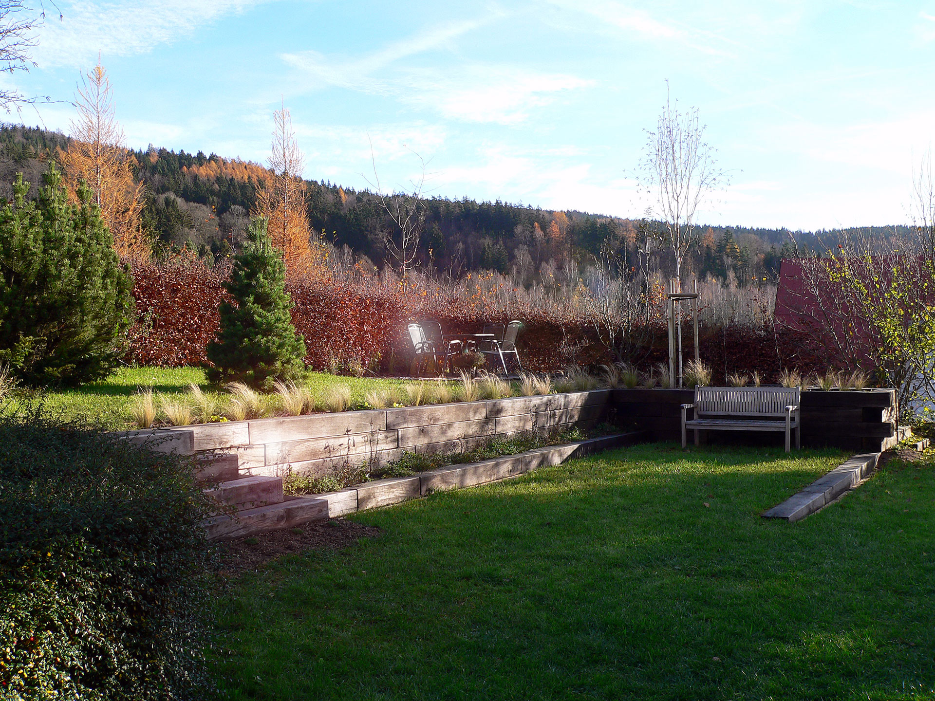 Zahrada v horách Hlavní Foto